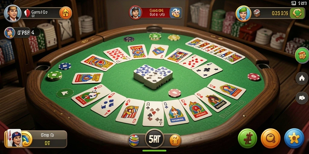 Screenshot utama menunjukkan gameplay seru Gaple bersama teman-teman.