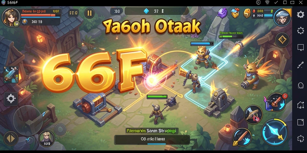 Tampilan gameplay menarik dari 666F yang memacu strategi dan kreativitas.