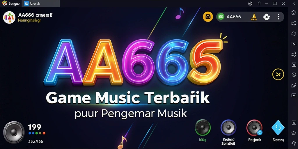 Tampilan gameplay seru dari AA666 yang penuh irama dan tantangan.