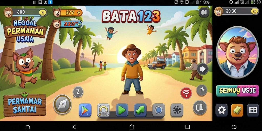 Screenshot BATA123 menunjukkan gameplay yang menyenangkan dan intuitif.