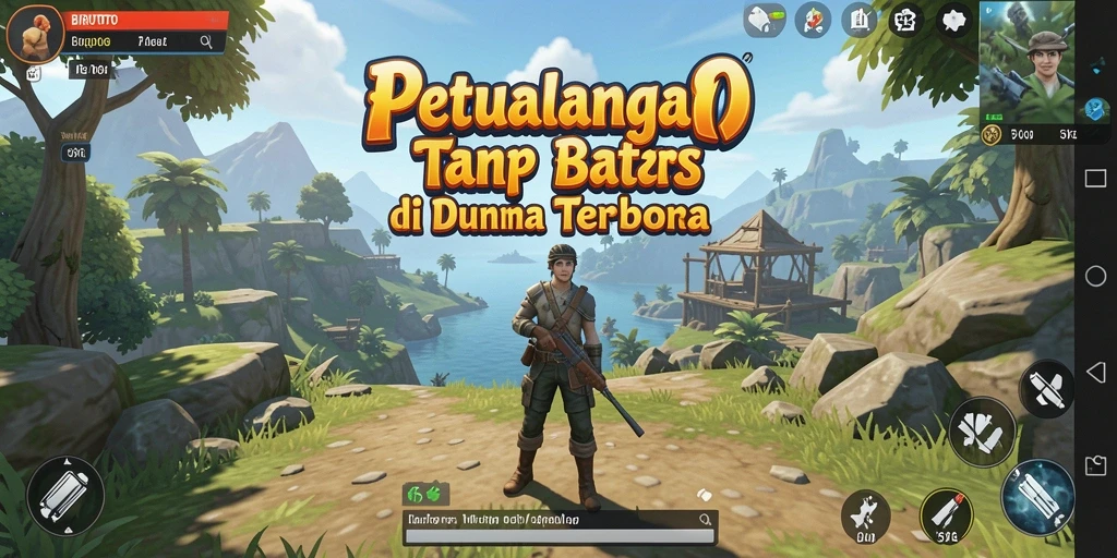 Gameplay BIRUTOTO yang epik dalam dunia terbuka.