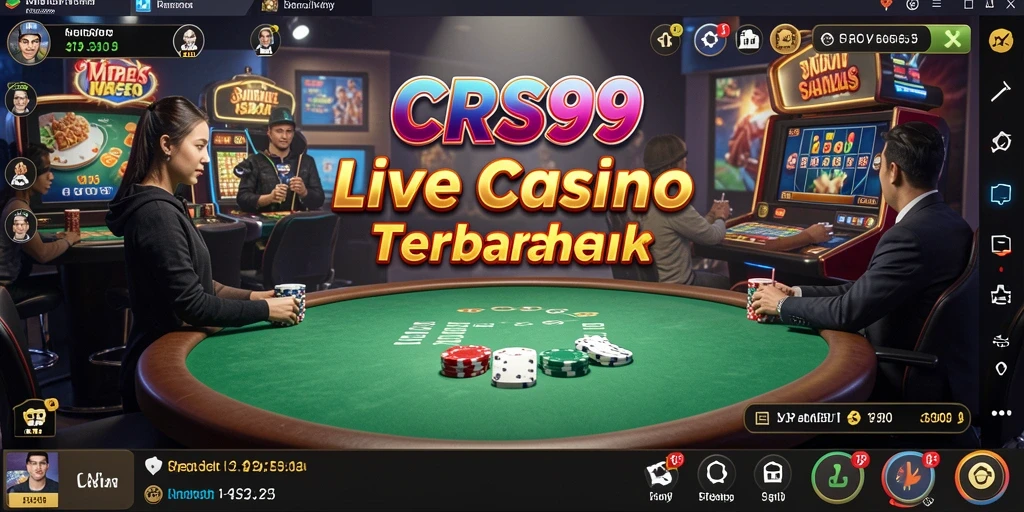 Tampilan gameplay Live Casino yang mendebarkan dan interaktif.