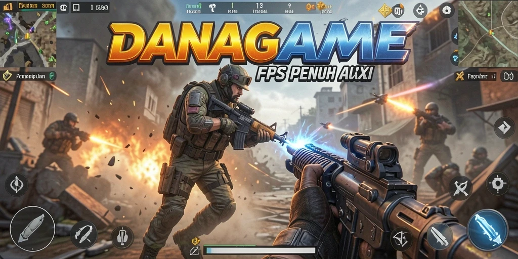 Tampilan gameplay intens dan seru dari DANAGAME.