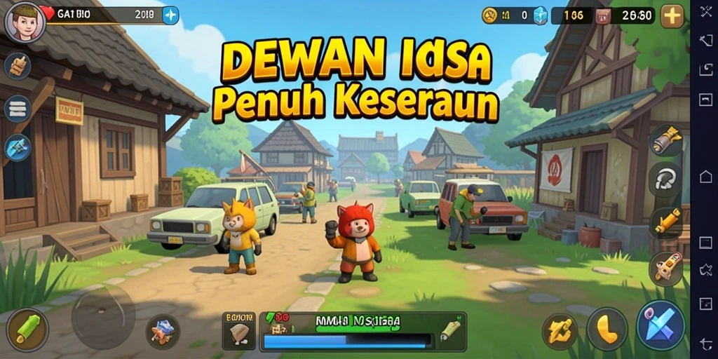 Menampilkan gameplay DEWANUSA yang santai dan strategis.