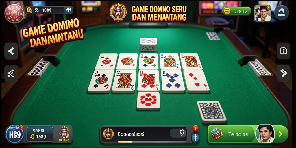 Screenshot gameplay H89 yang menunjukkan suasana permainan Domino.