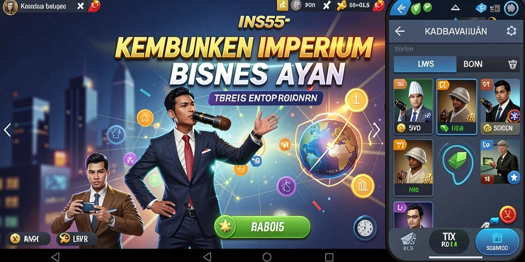 Screenshot INS55 menampilkan gameplay seru dan strategi Tycoon.