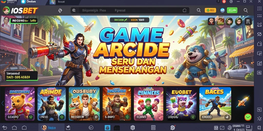 Tampilan seru dari gameplay IOSBET yang menantang.