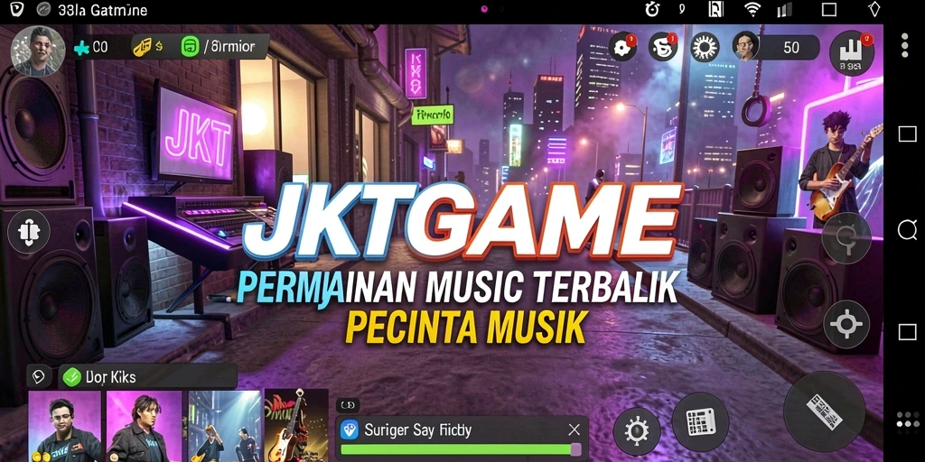 Tangkapan layar JKTGAME menampilkan gameplay musik yang menarik dan interaktif.