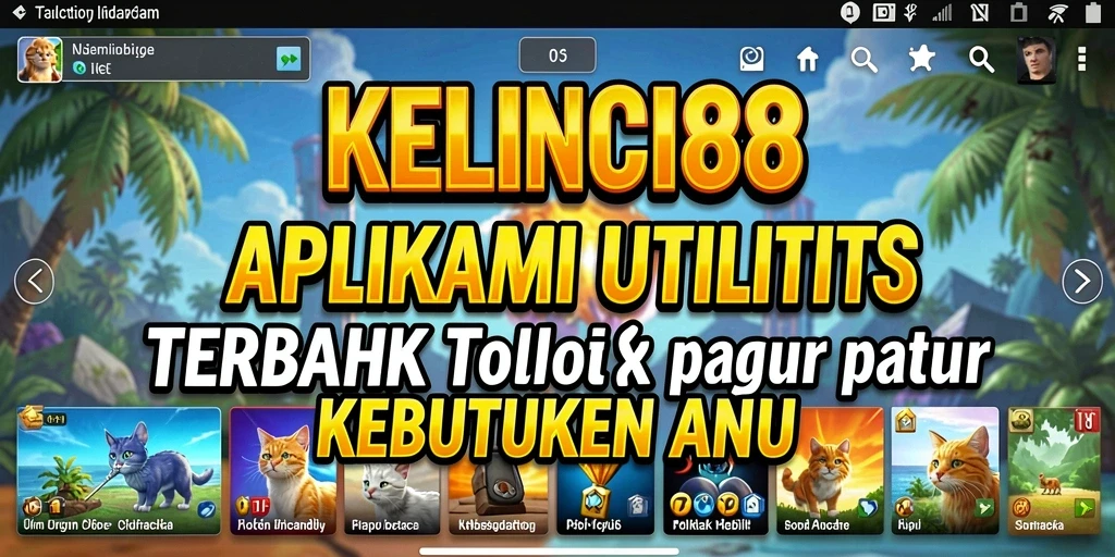 Tampilan antarmuka aplikasi KELINCI88 yang user-friendly dan modern.