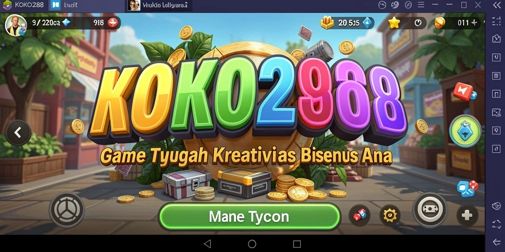 Gameplay menarik KOKO288 dalam membangun bisnis Tycoon.
