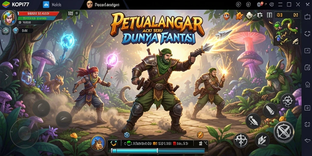 Tampilan gameplay KOPI77 yang intens dan penuh aksi.