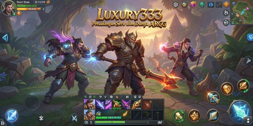 Tampilan gameplay yang mendebarkan dalam LUXURY333 dengan pertempuran seru.