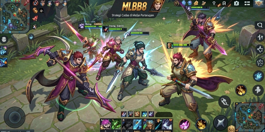 Gameplay strategi taktis yang mendebarkan di MLBB8.