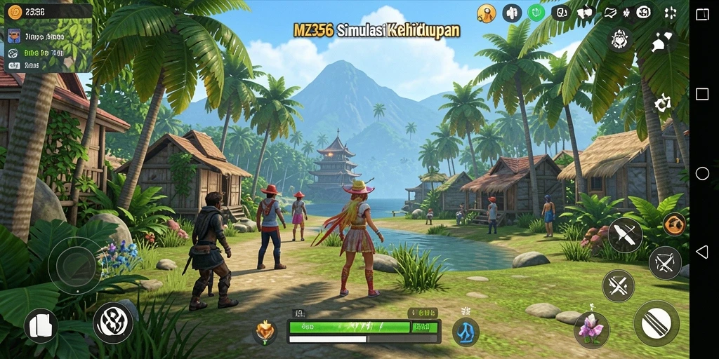 Tampilan gameplay MZ356 yang mendebarkan dan penuh warna.