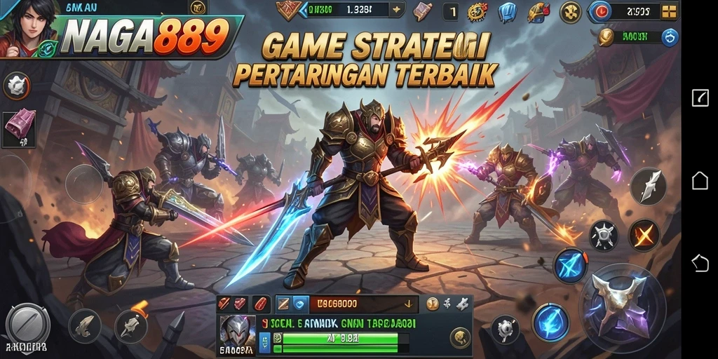 Tampilan gameplay menarik dari NAGA889 dengan pertempuran strategis.