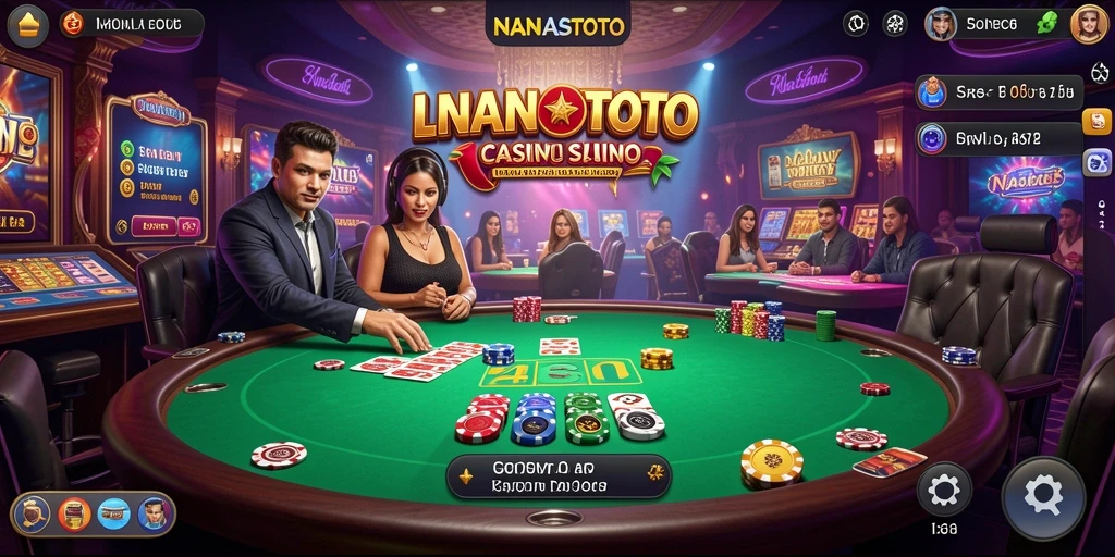 Tangkapan layar gameplay Live Casino NANASTOTO yang mendebarkan.