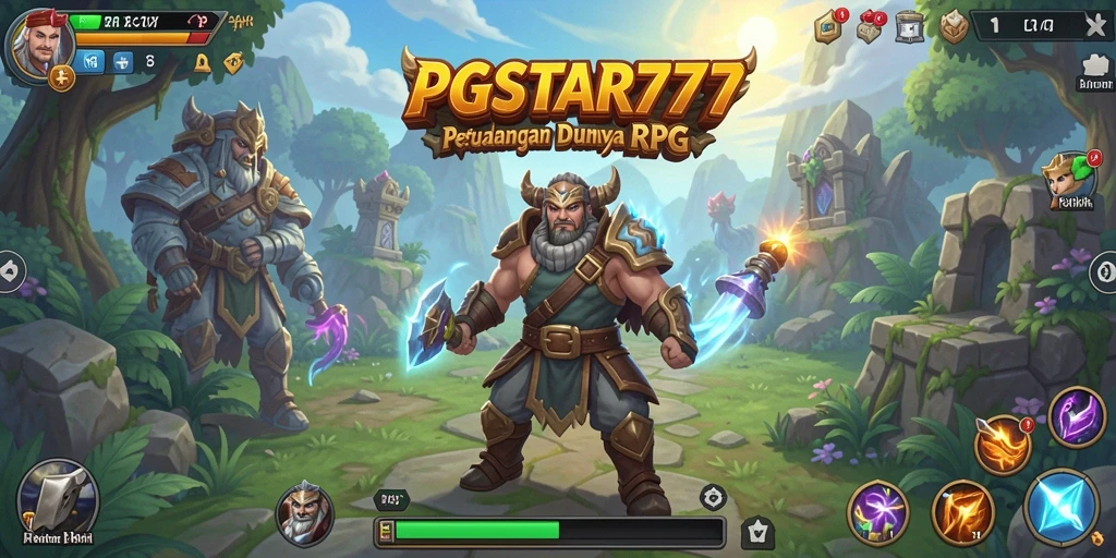 Tangkapan layar PGSTAR777 menampilkan aksi pertarungan seru di dunia fantasi.