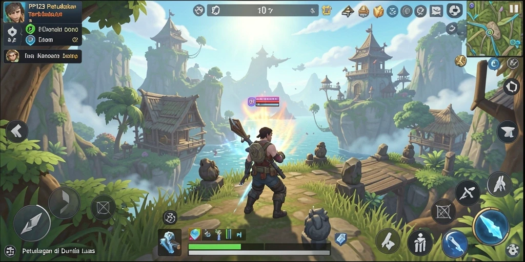 Gameplay PP123 yang mengasyikkan di dunia terbuka.