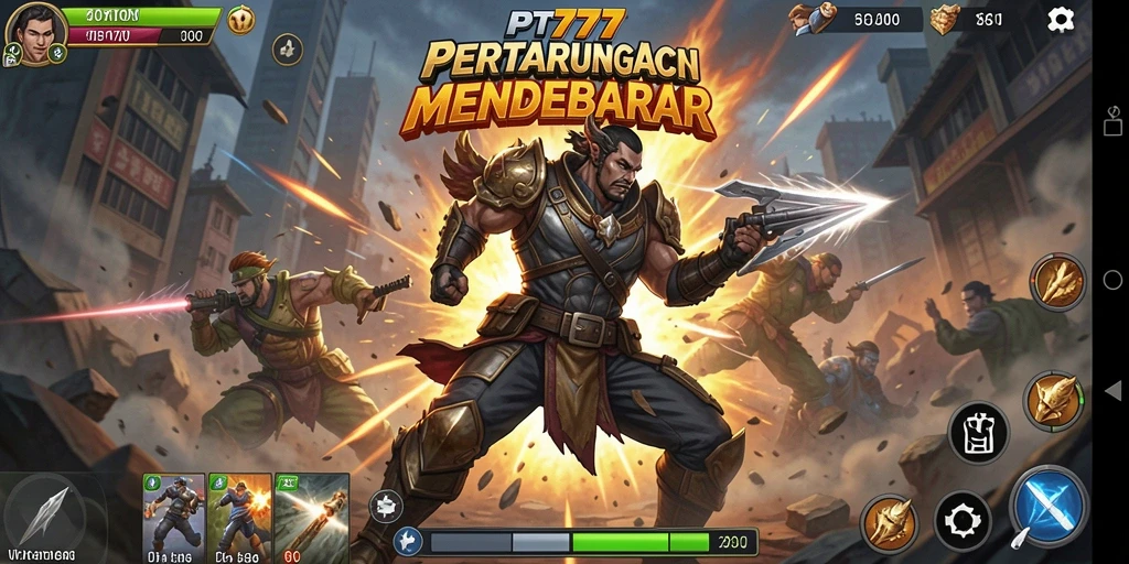 Gameplay menegangkan dengan pertarungan aksi seru di PT777.