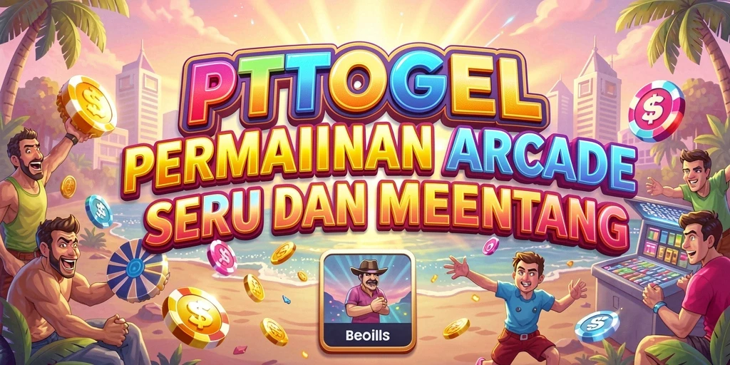 Tangkapan layar permainan PTTOGEL yang menunjukkan aksi seru dalam Arcade.