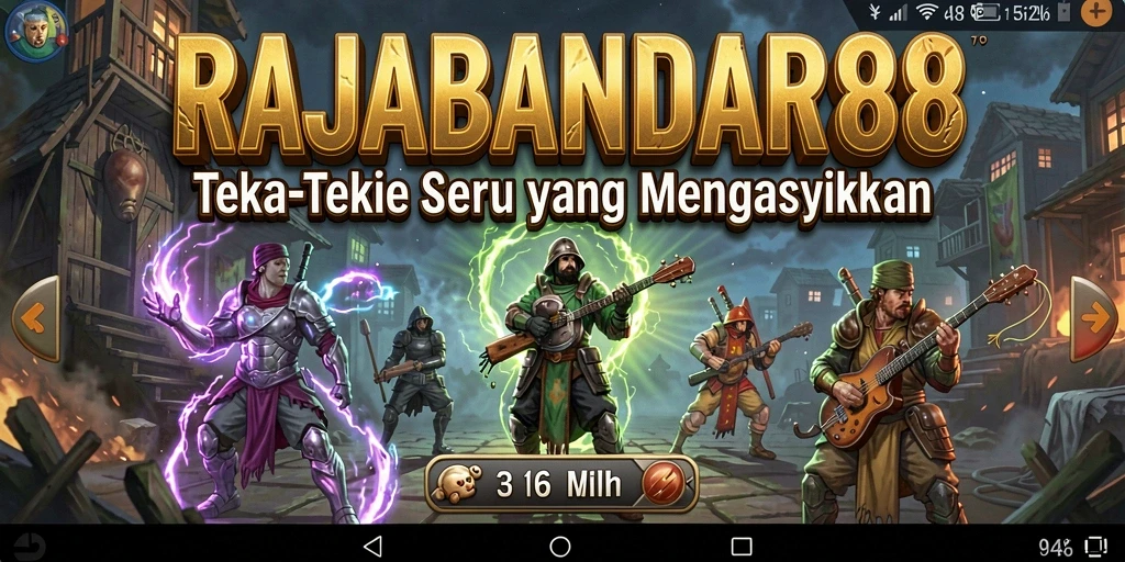 Tampilan seru gameplay RAJABANDAR88 dengan berbagai teka-teki menarik.