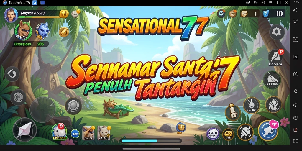 Screenshot gameplay SENSATIONAL77 menunjukkan momen seru dalam permainan Casual.