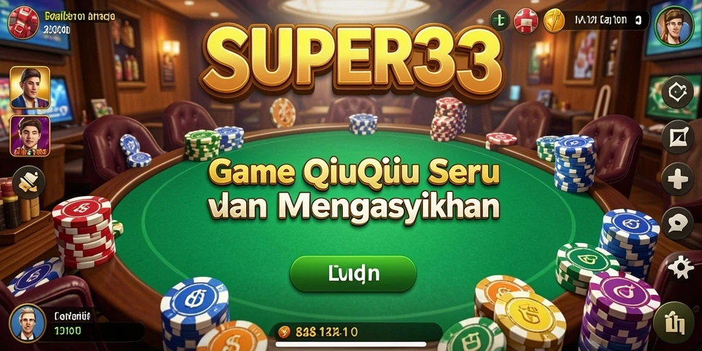 Screenshot gameplay SUPER33 yang menampilkan aksi seru QiuQiu.
