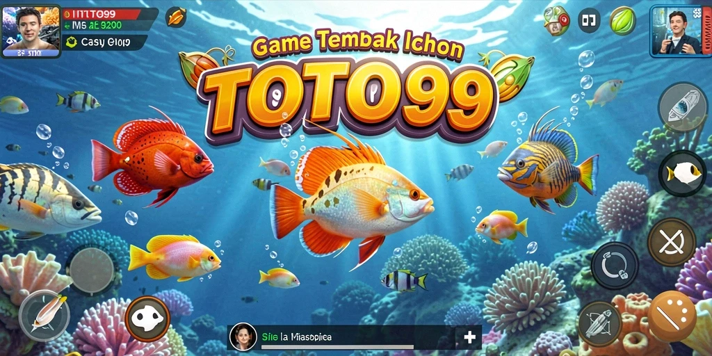 Screenshot TOTO99 menampilkan aksi seru dalam gameplay Tembak Ikan.