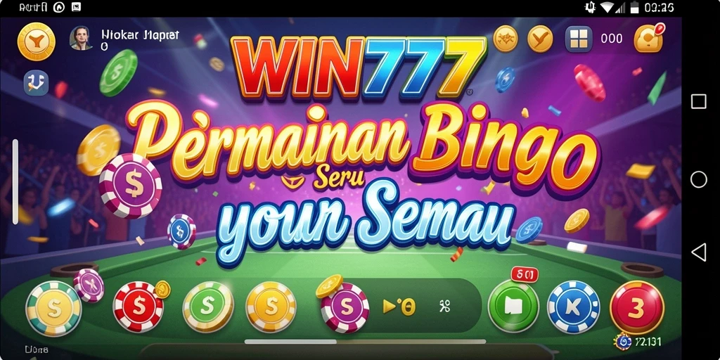 Tampilan gameplay Bingo yang mengasyikkan dan interaktif.